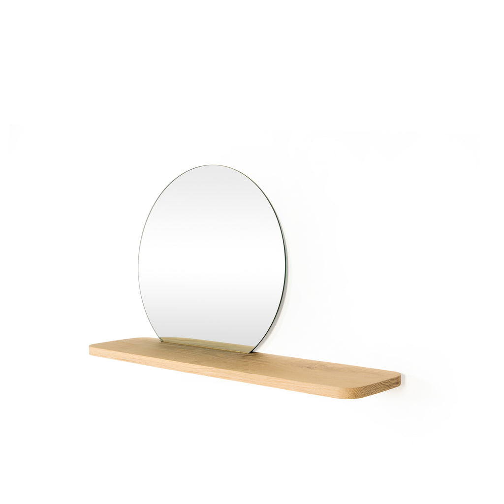 Stockholm Oak Mirror Shelf